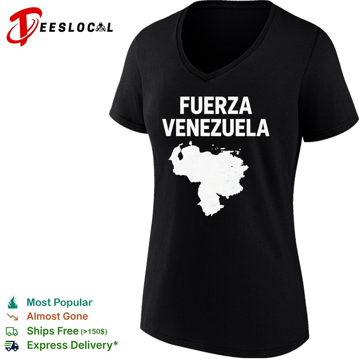 Fuerza Venezuela map shirt