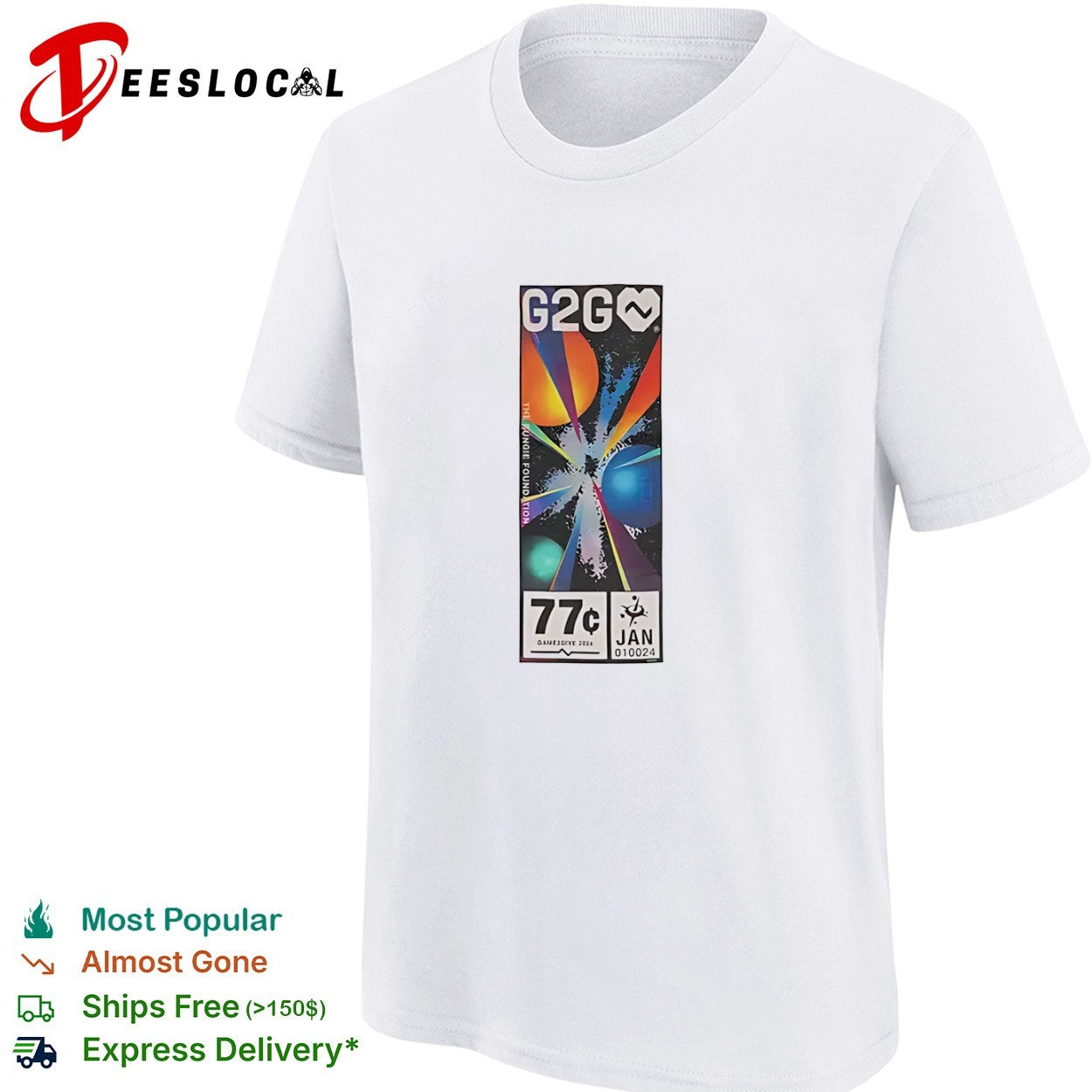 G2G The Bungie Foundation 77c Game2Give 2024 Jan 010024 Cosmic Planets shirt