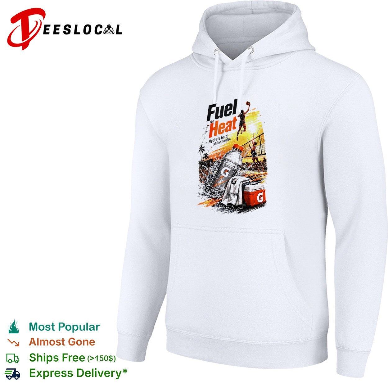Gatorade fuel the heat hydrate hard shine harder volleyball shirt