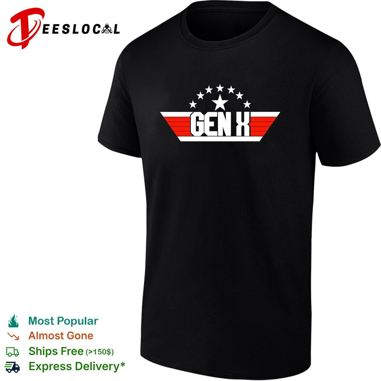 Gen X Top Gun logo parody shirt