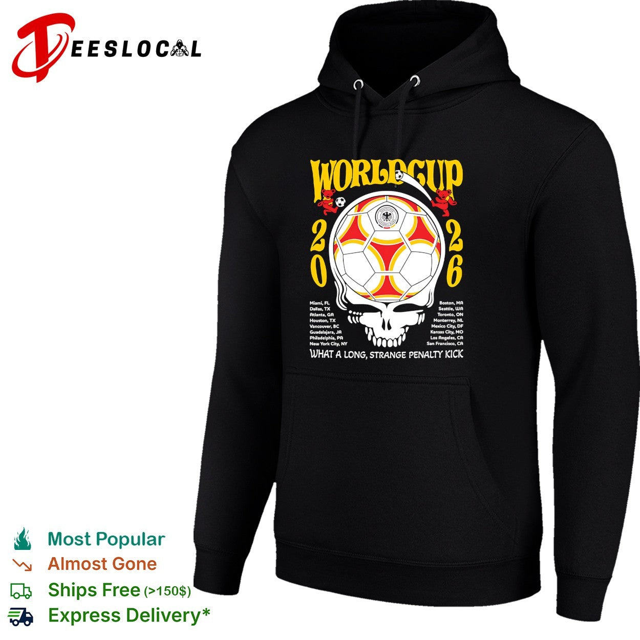 Germany World Cup 2026 Grateful Dead steal your face what a long strange penalty kick shirt