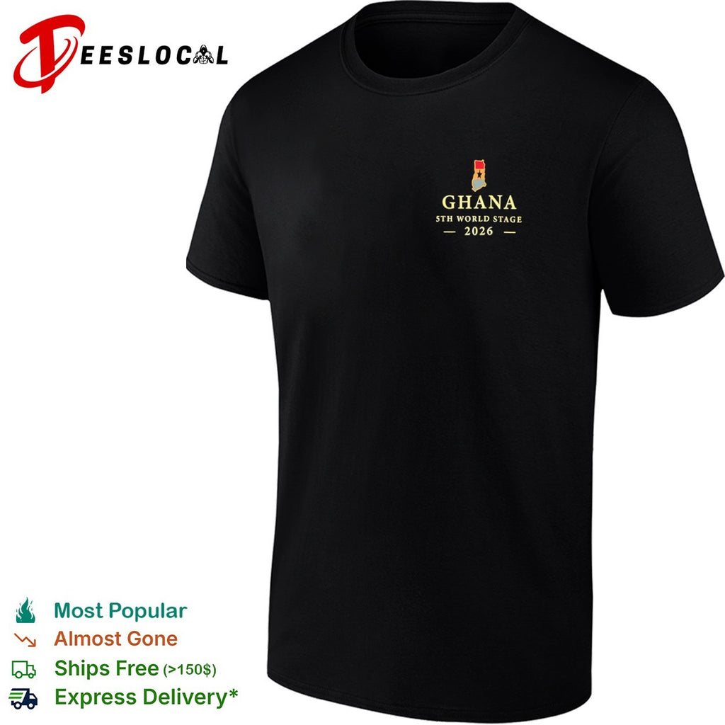 Ghana 5th World Stage 2026 map shirt
