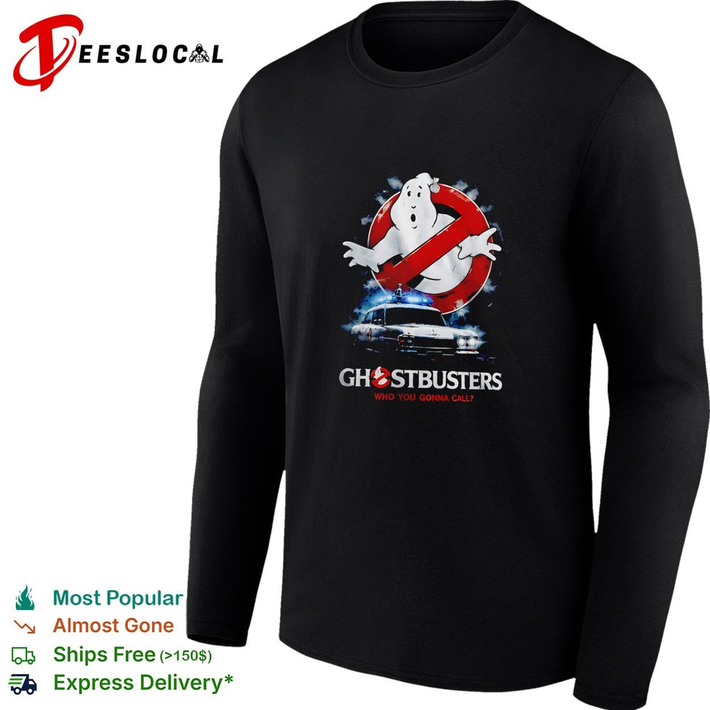 Ghostbusters who you gonna call classic logo Ecto 1 shirt