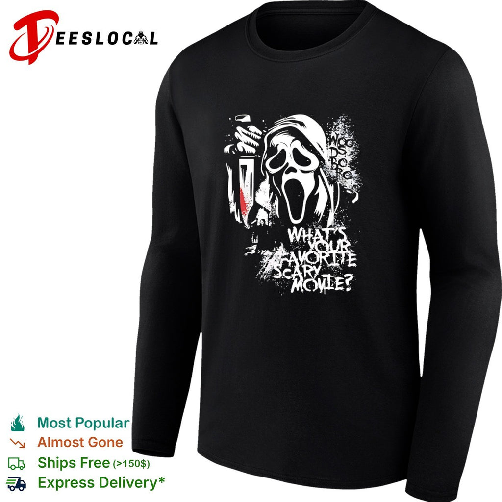 Ghostface Woodsboro What Is Your Favorite Scary Movie Horror Film shirt