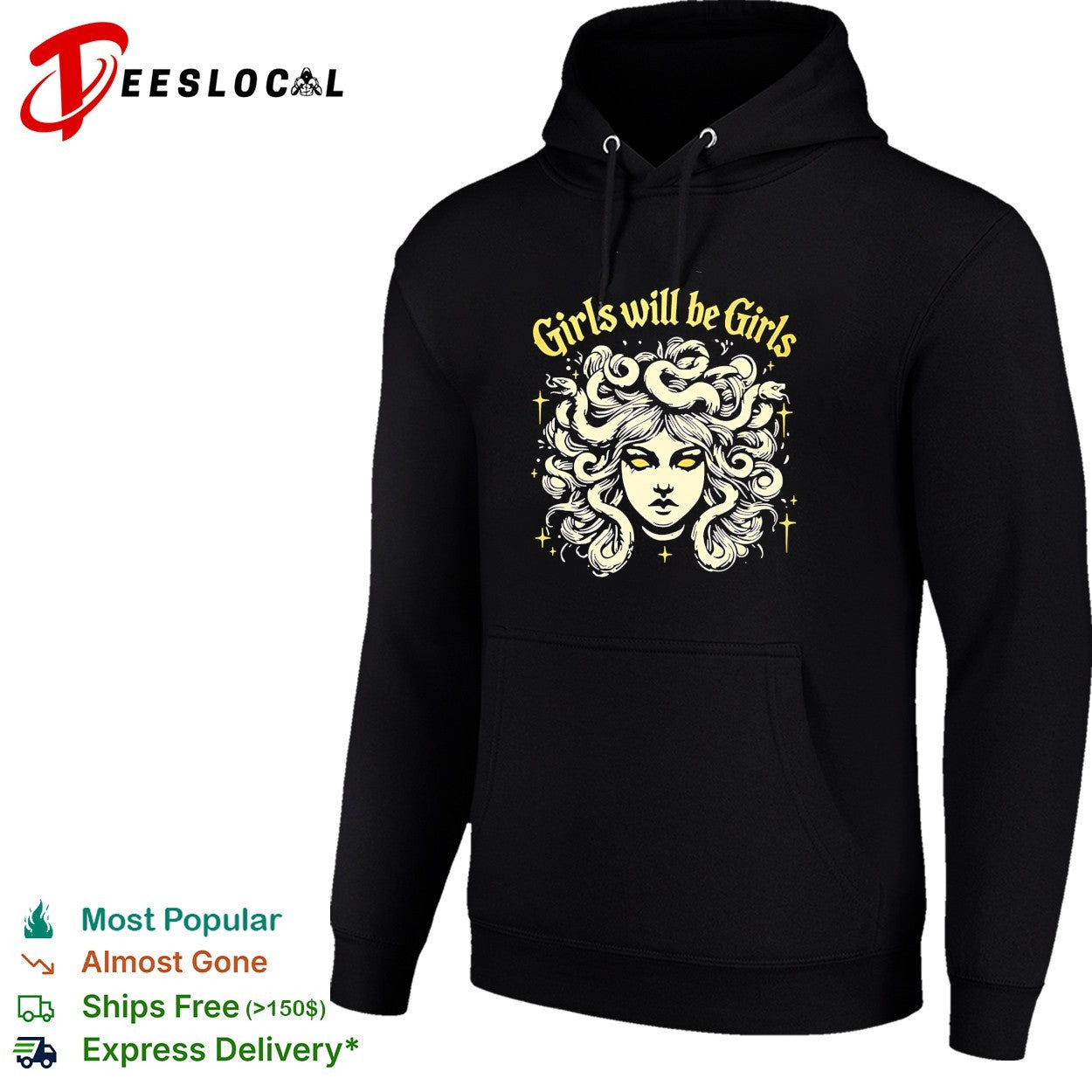 Girls will be girls Medusa gorgon with snakes hair shirt