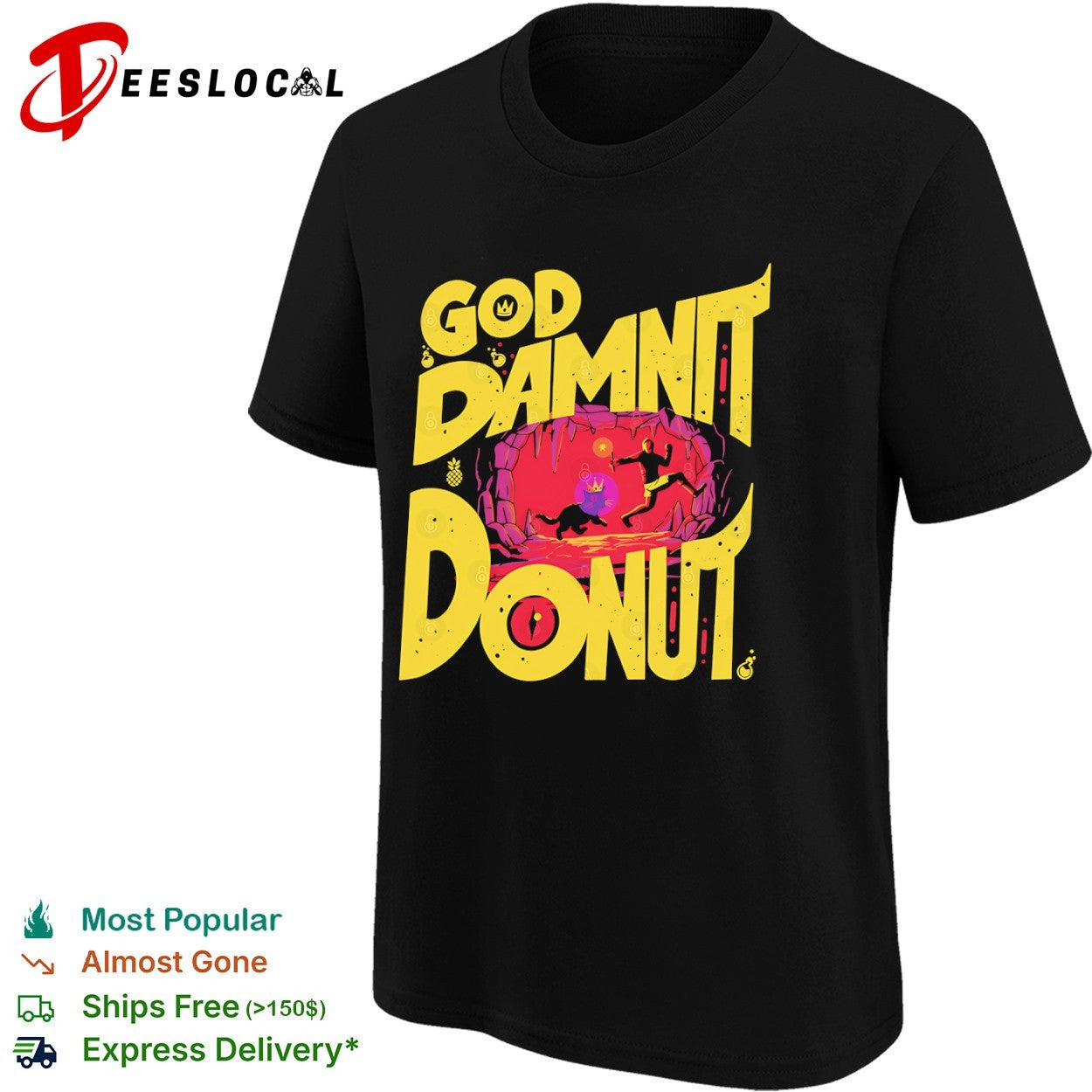 God Damnit Donut Carl and Donut Dungeon Crawler Carl book series shirt