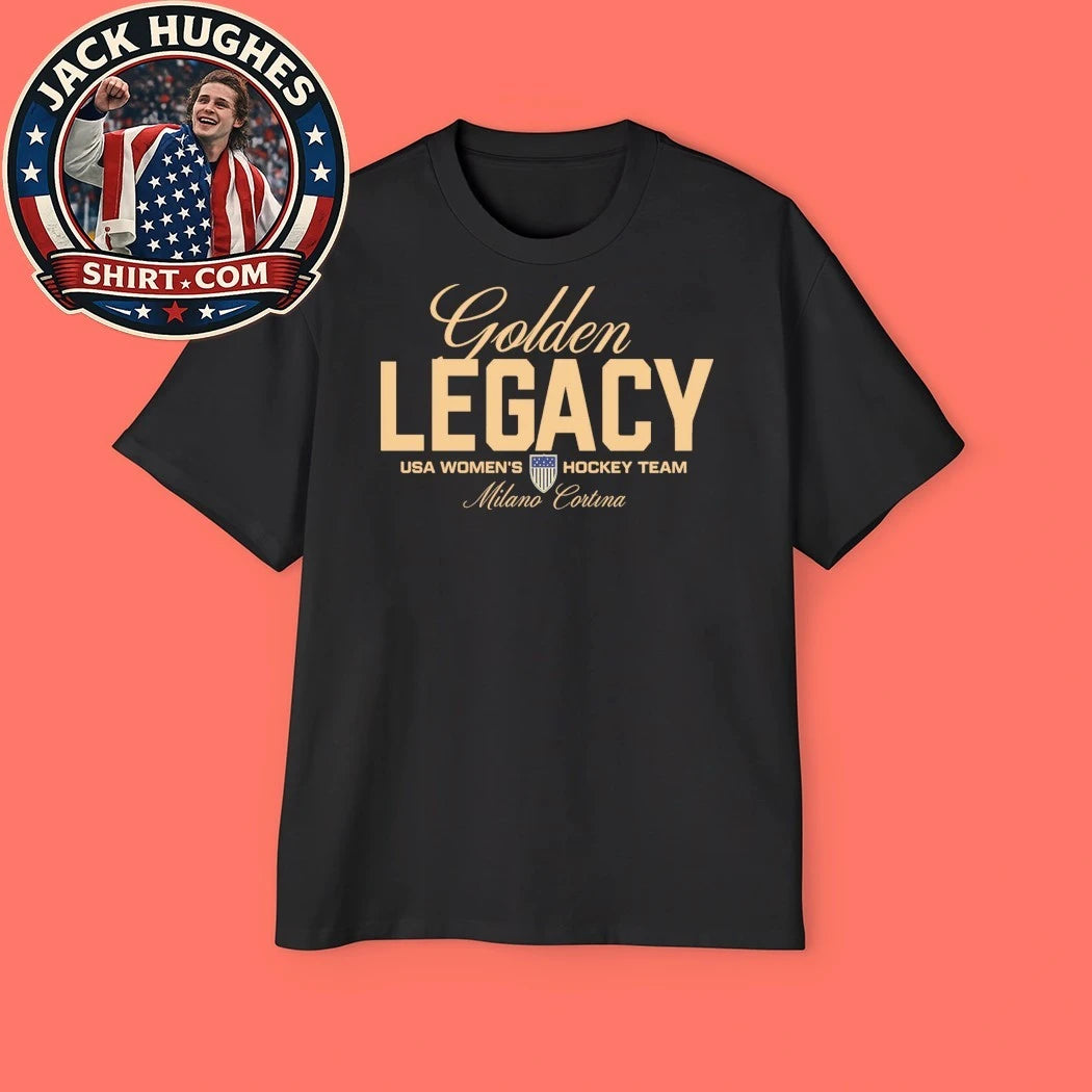 Golden Legacy USA Women’s Hockey Team Flag Shirt