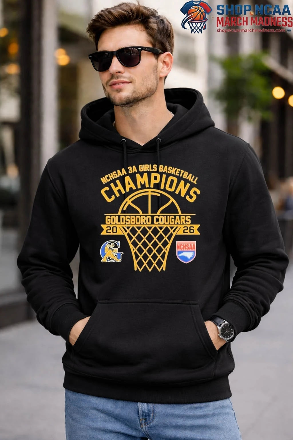 Goldsboro Cougars NCHSAA 3A Girls Champions 2026 T-Shirt