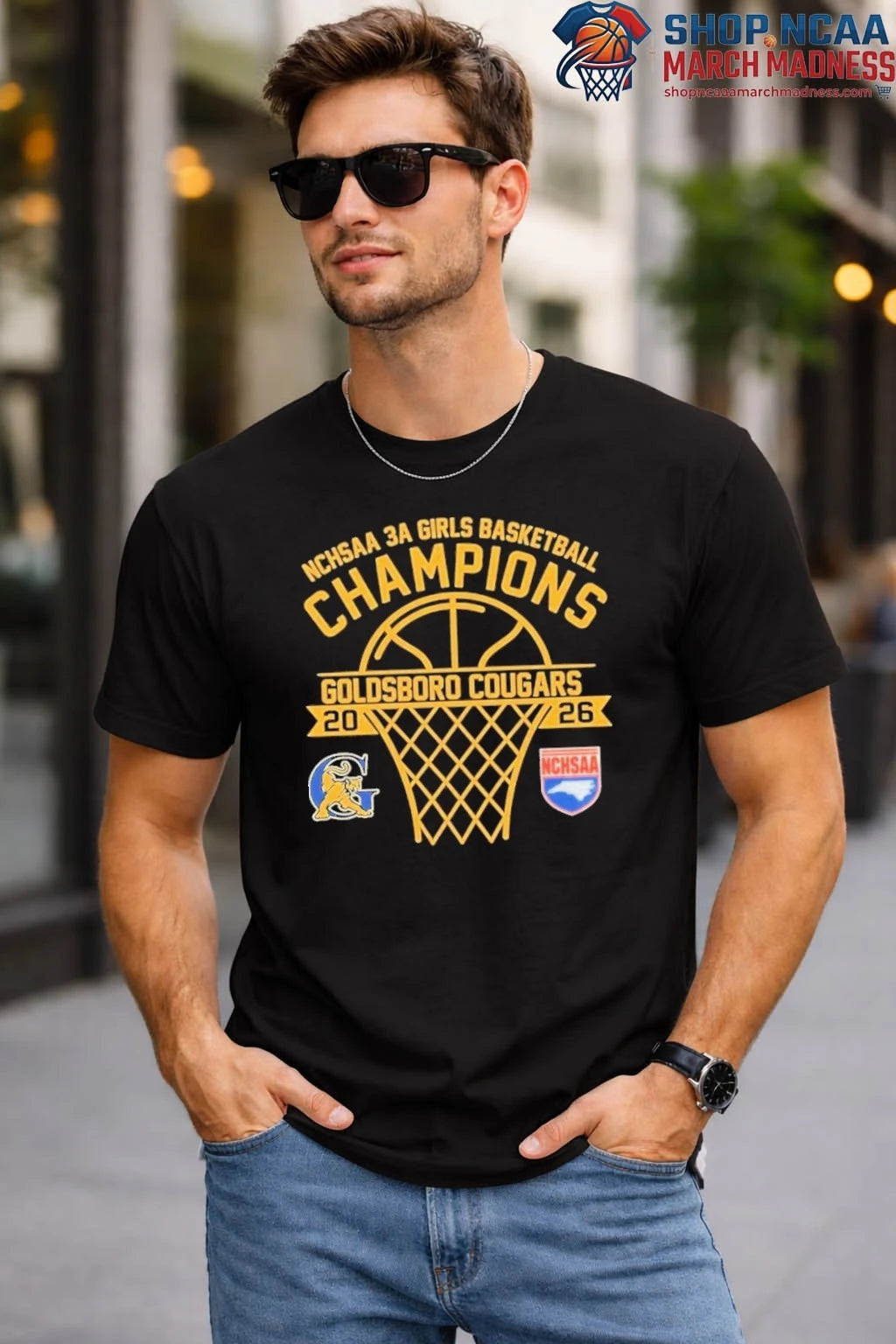 Goldsboro Cougars NCHSAA 3A Girls Champions 2026 T-Shirt