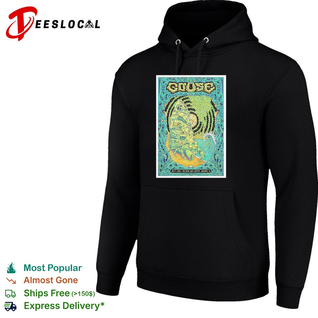 Goose July 2 2026 PNC Bank Arts Center Holmdel NJ psychedelic crab rock creature shirt