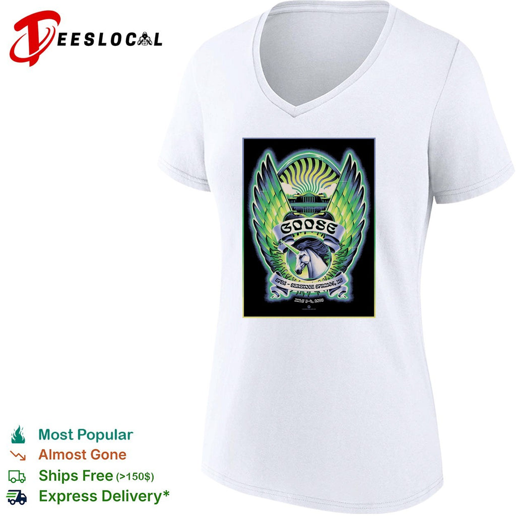 Goose band SPAC Saratoga Springs NY July 2026 unicorn shirt