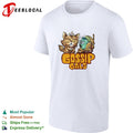 Gossip gals cute royal cat and fish astronaut cartoon shirt