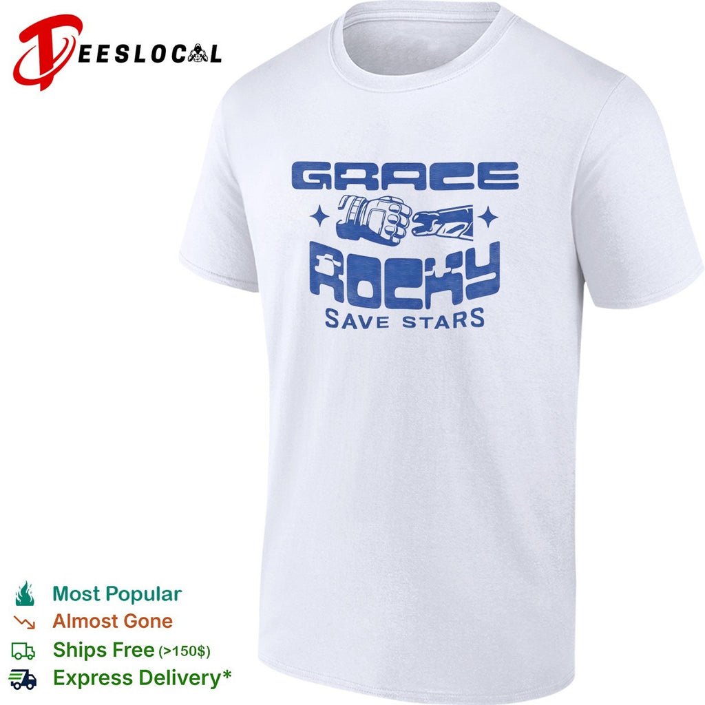 Grace and Rocky fist bump Project Hail Mary shirt