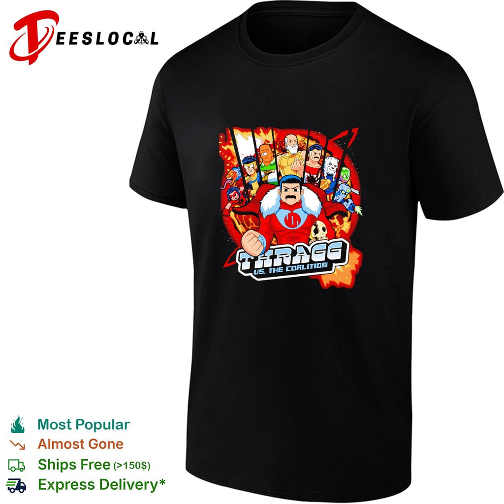 Grand Regent Thragg from Invincible in the style of Scott Pilgrim vs The World shirt