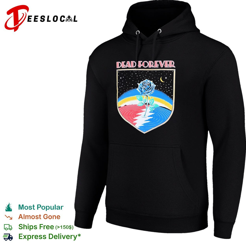 Grateful Dead forever rose skull rainbow Dead60 shirt