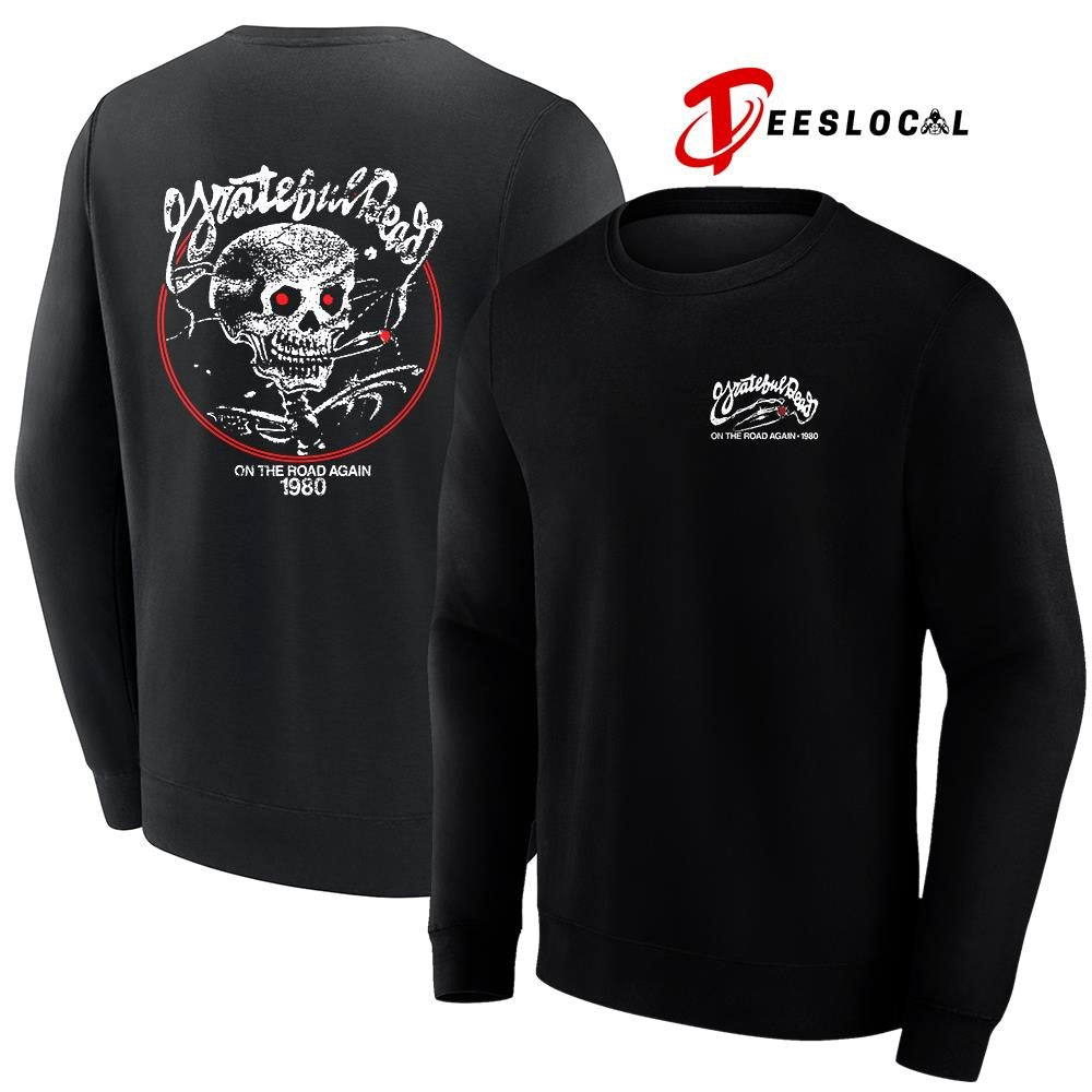 Grateful Dead on the road again skeleton shirt