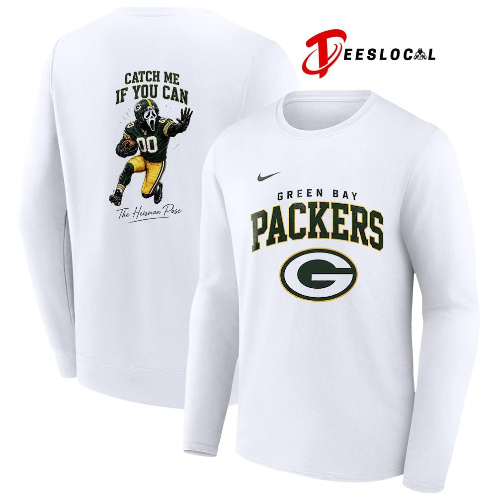 Green Bay Packers Ghostface catch me if you can the Heisman pose shirt