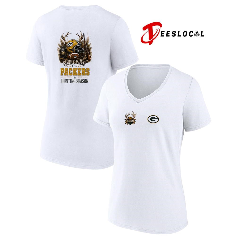 Green Bay Packers sorry wife it’s hunting season deer shirt