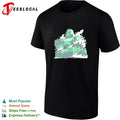 Green monster destroying data center building shirt