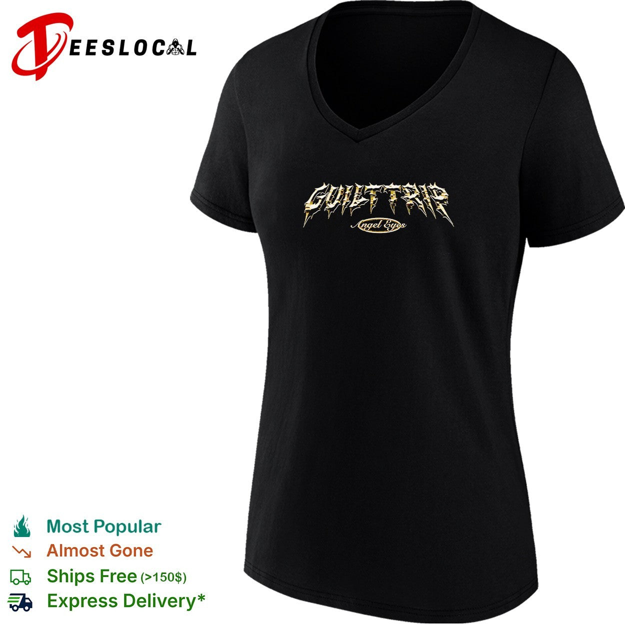 Guilt Trip Angel Eyes logo shirt