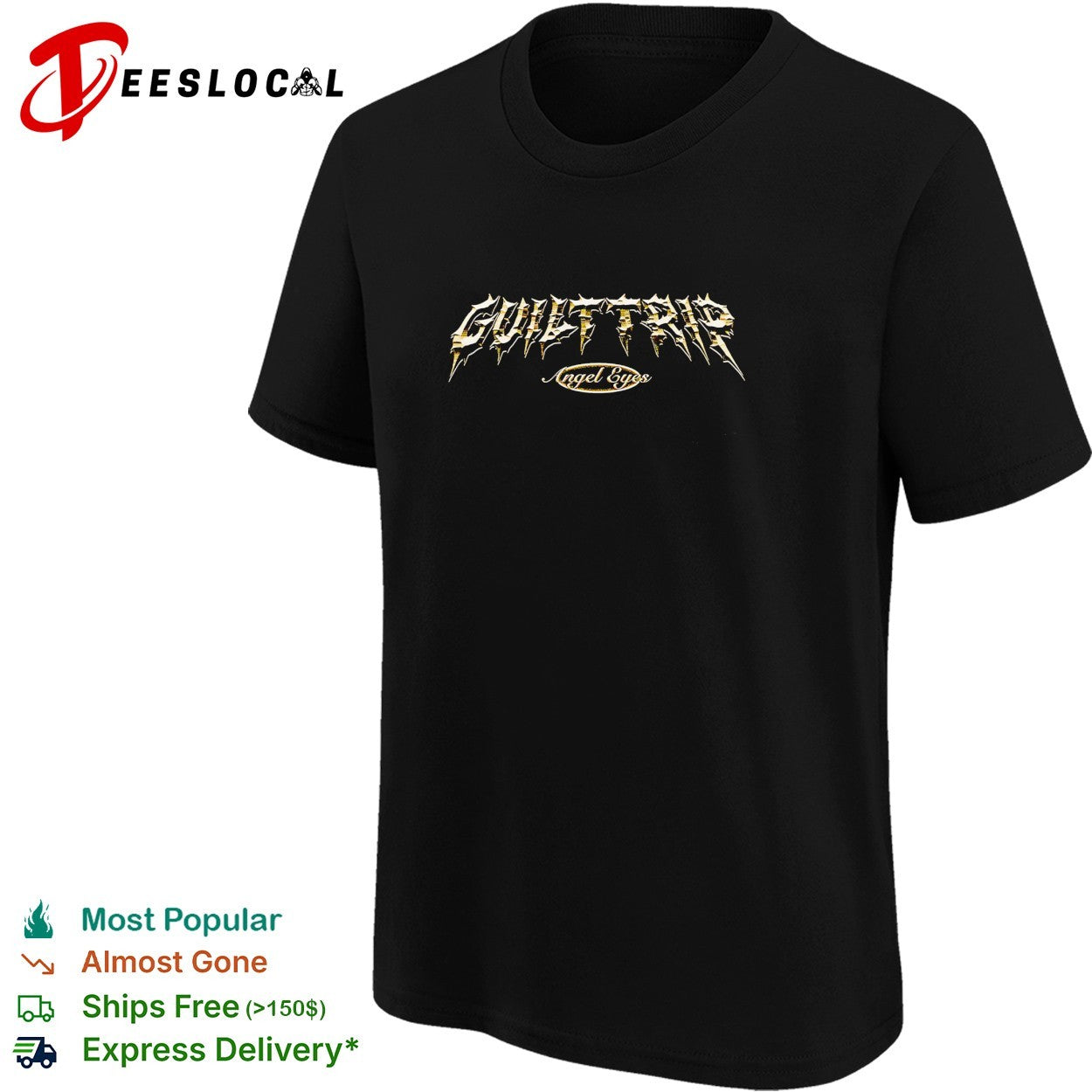 Guilt Trip Angel Eyes logo shirt