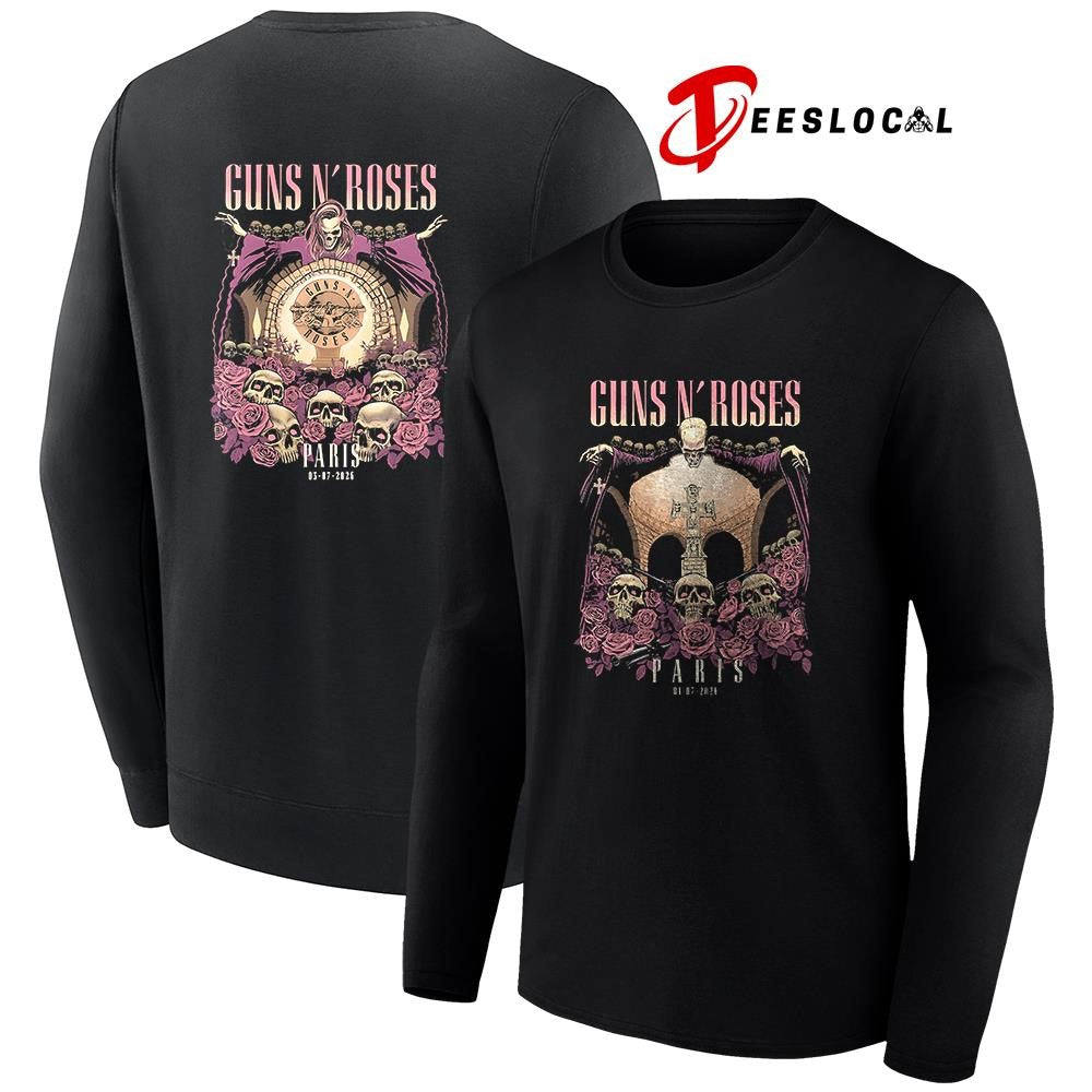 Guns N Roses Paris France Accor Arena poster shirt