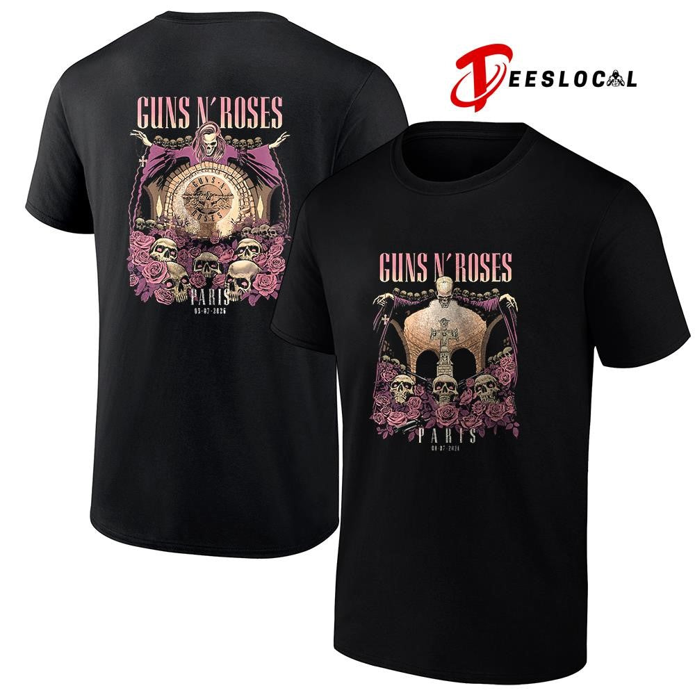Guns N Roses Paris France Accor Arena poster shirt