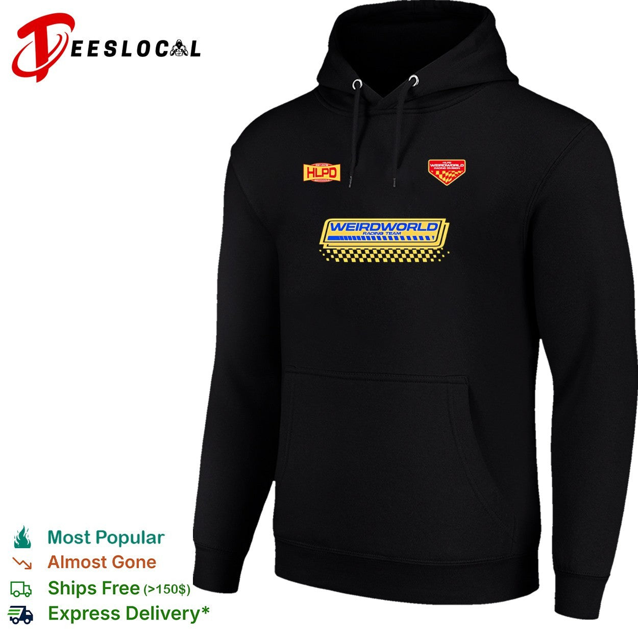 HLPD Weirdworld Racing Division Weirdworld Racing Team checkered flag shirt