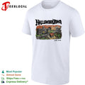 Halloweentown Est 1998 haunted mansion pumpkin town scene shirt