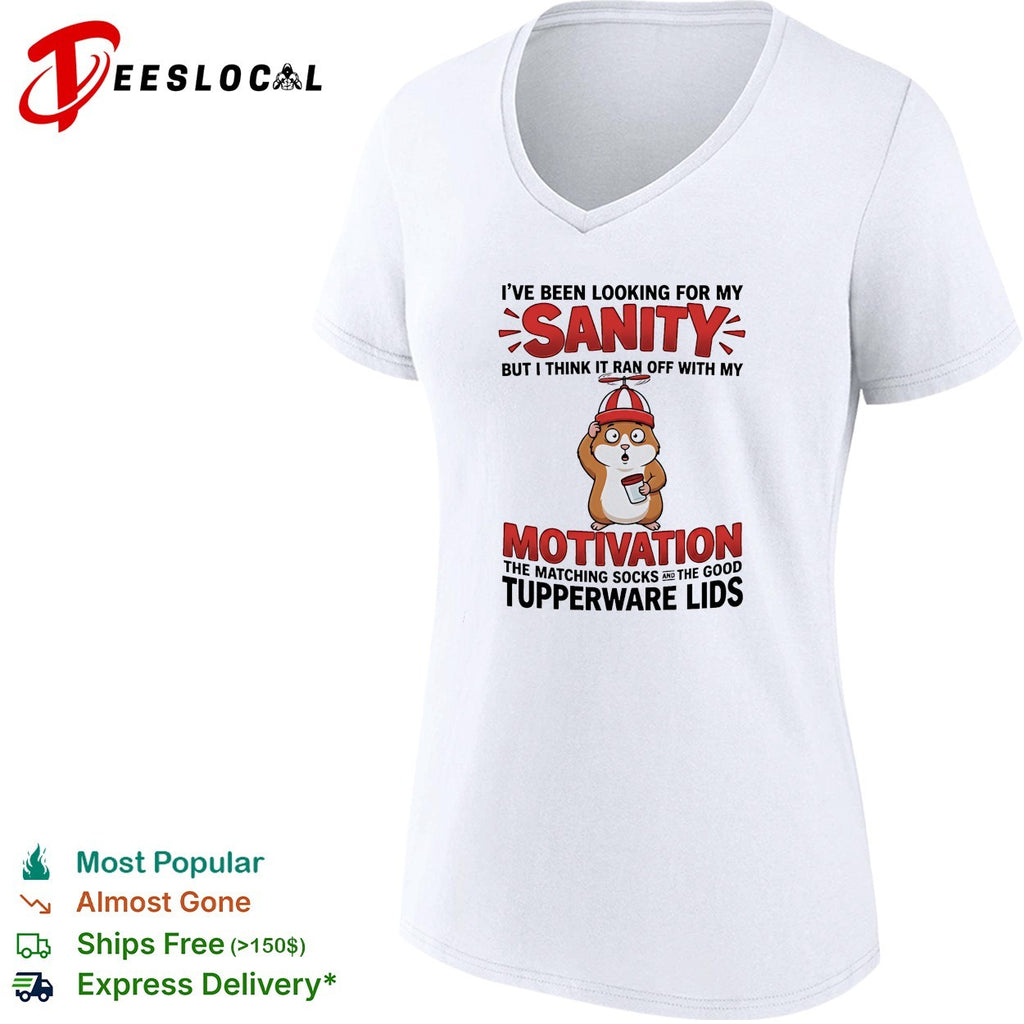 Hamster looking for my sanity motivation matching socks tupperware lids shirt