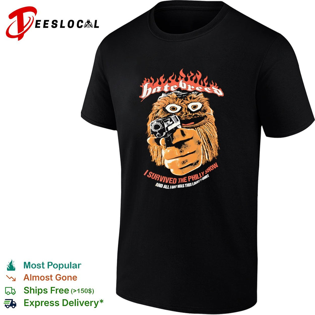 Hatebreed Gritty Philadelphia Flyers I survived the philly show and all I got was shirt