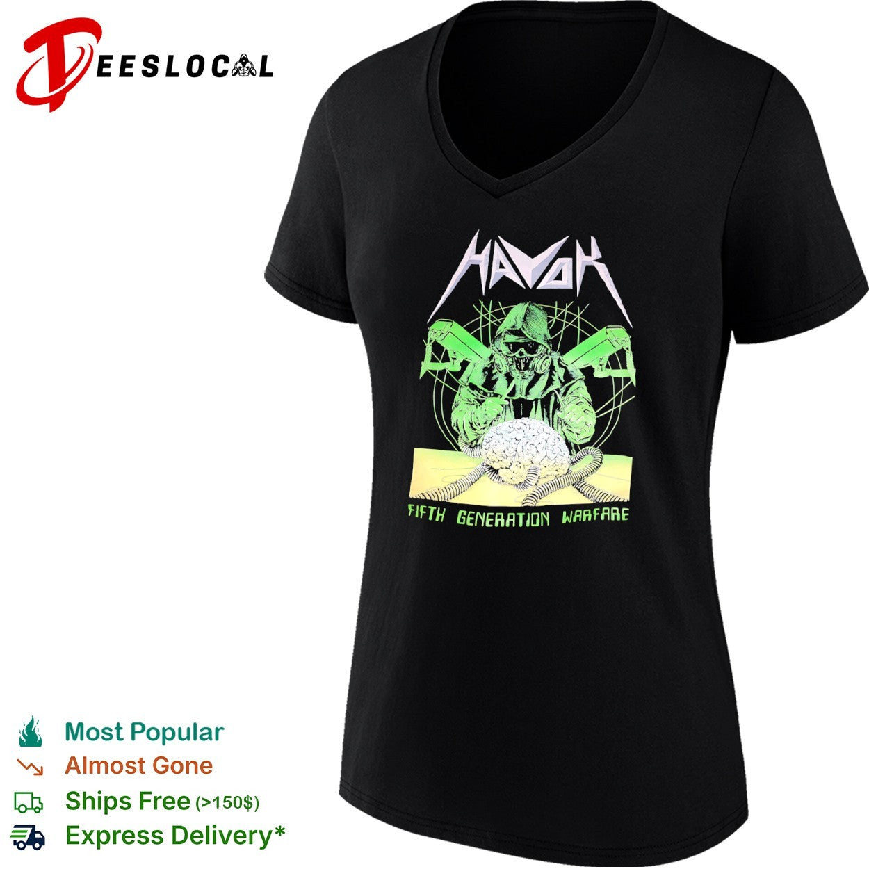 Havok Fifth Generation Warfare brain shirt