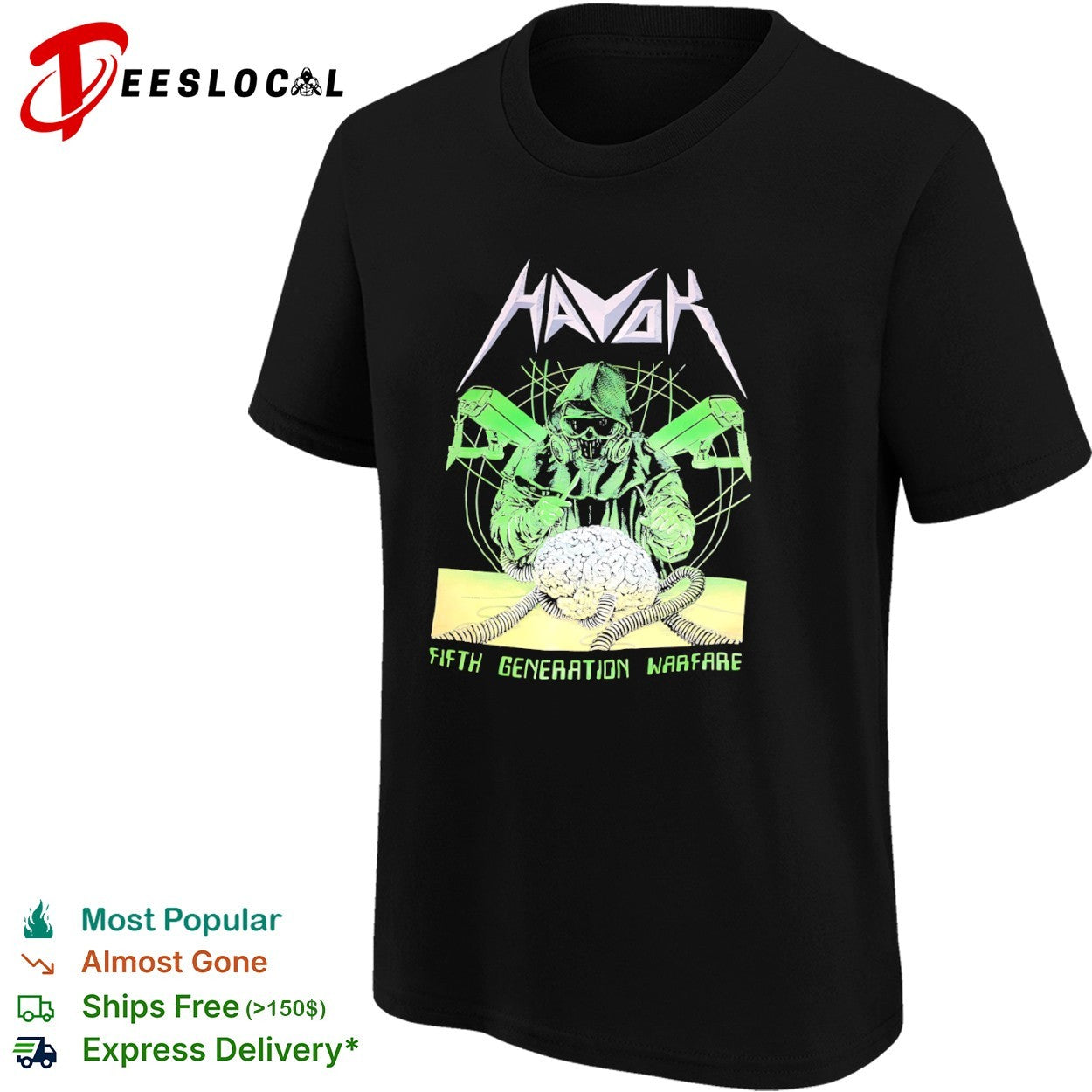 Havok Fifth Generation Warfare brain shirt
