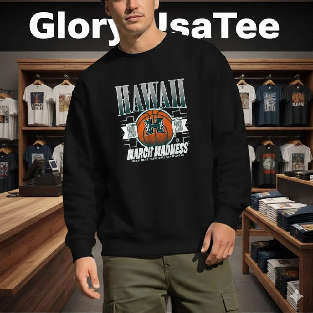 Hawaii Rainbow Warriors MBB 2026 March Madness NCAA Men’s Basketball Championship Shirt