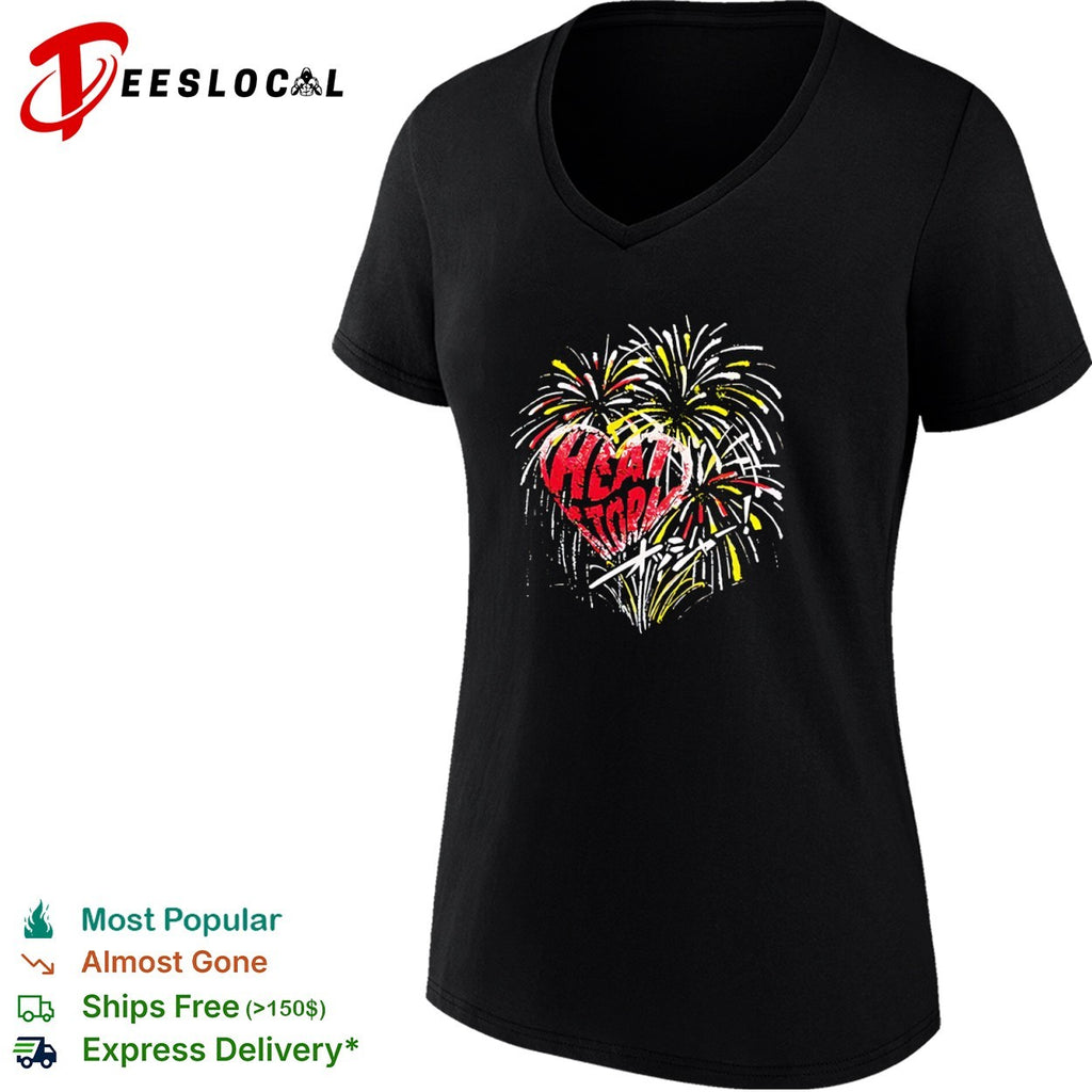 Heat Tokyo firework heart Japanese shirt