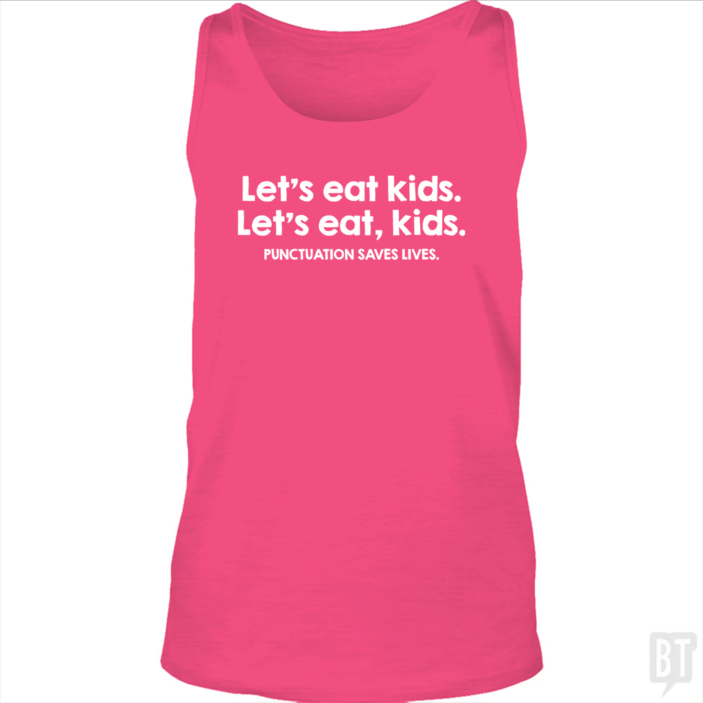 Punctuation Saves Lives Tank Top