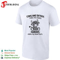Highland cow cows and tattoos make me happy humans make my head hurt shirt