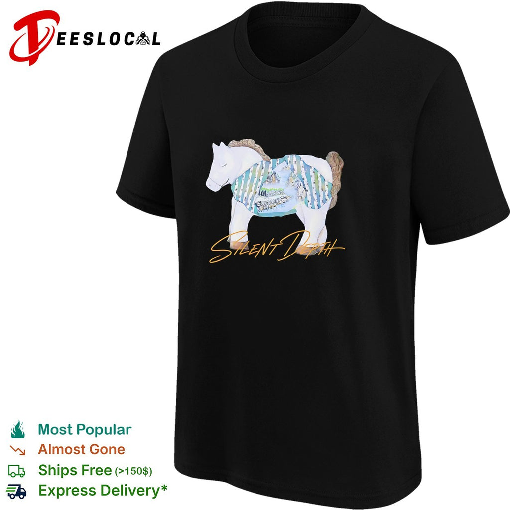 Horse with mountain landscape painted body Silent Depth shirt