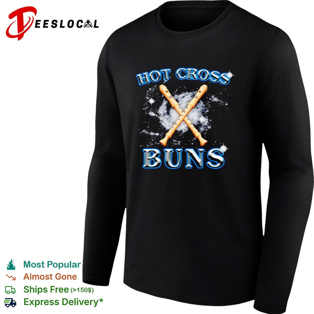 cross buns space recorders shirt