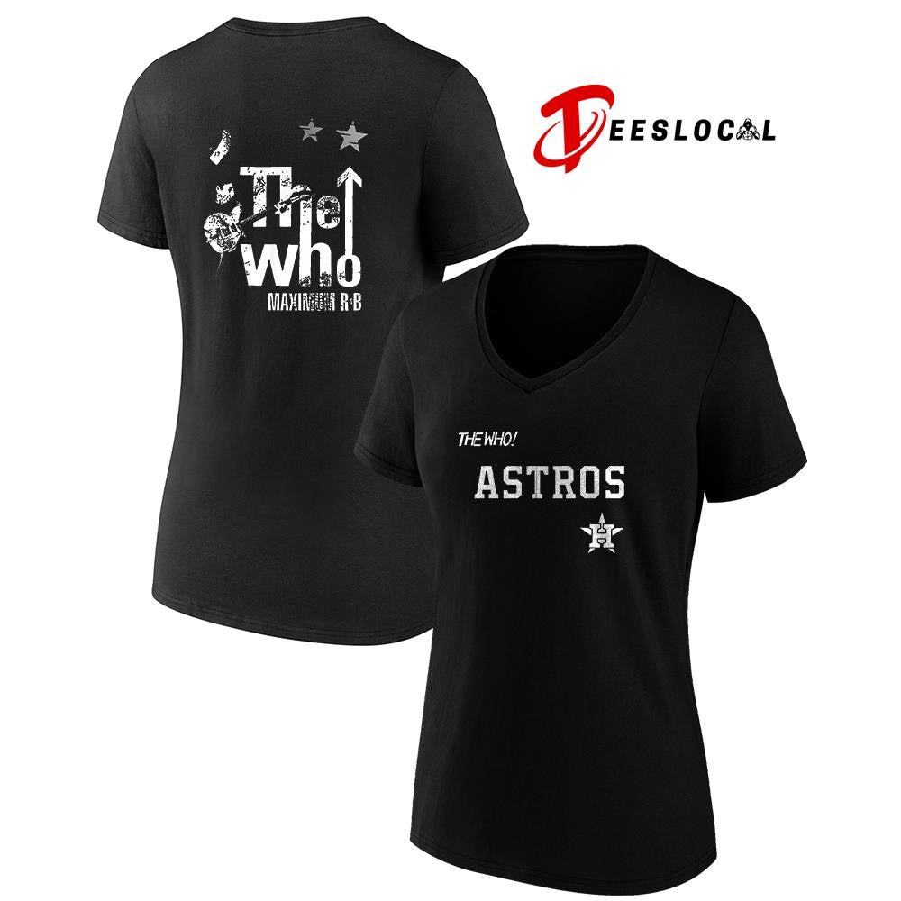 Houston Astros The Who Maximum R B North American Farewell tour graphic shirt
