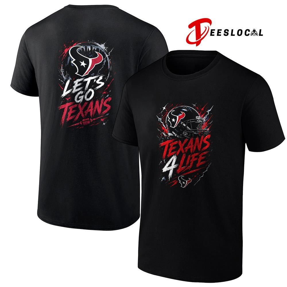 Houston Texans x fan 4 life graphic shirt