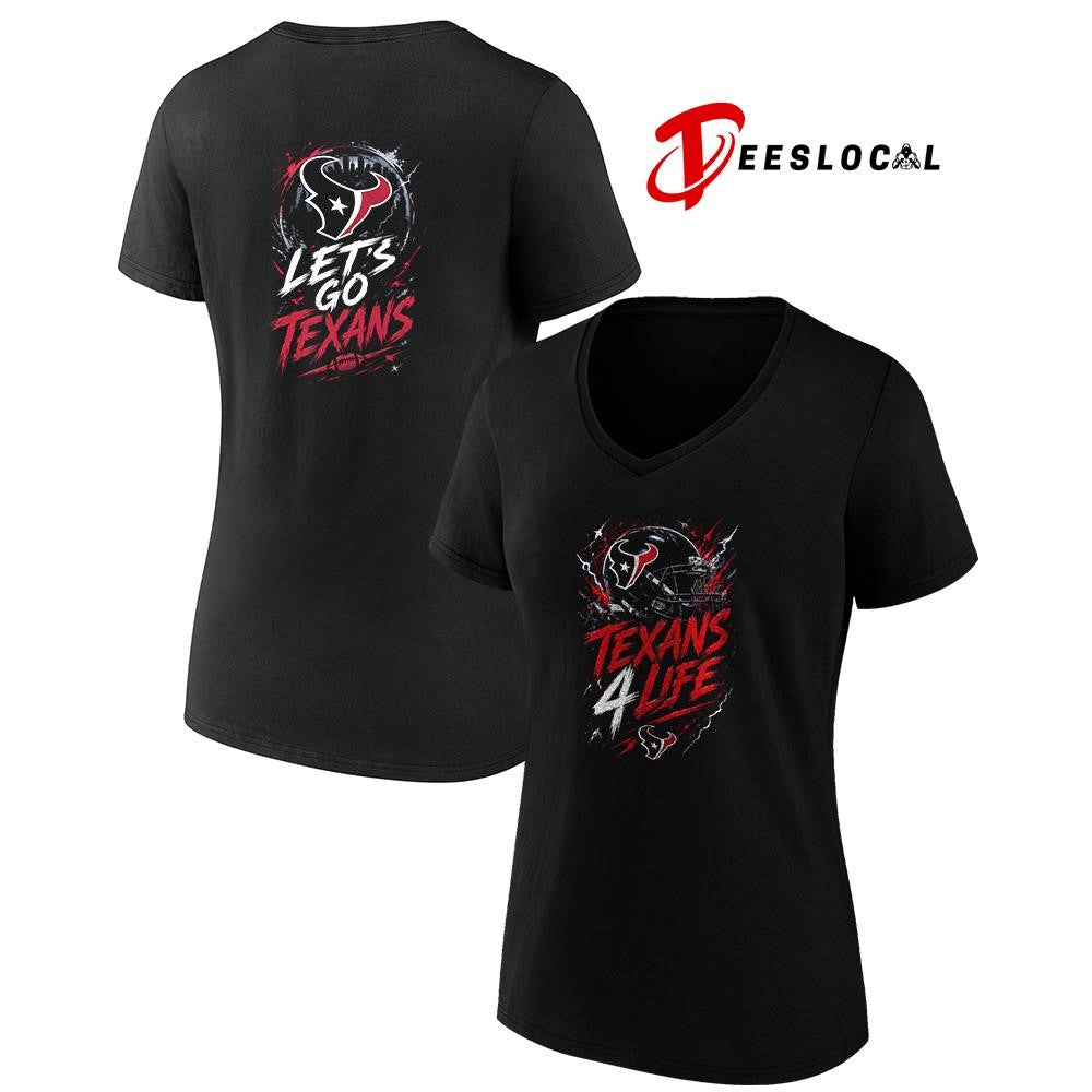 Houston Texans x fan 4 life graphic shirt