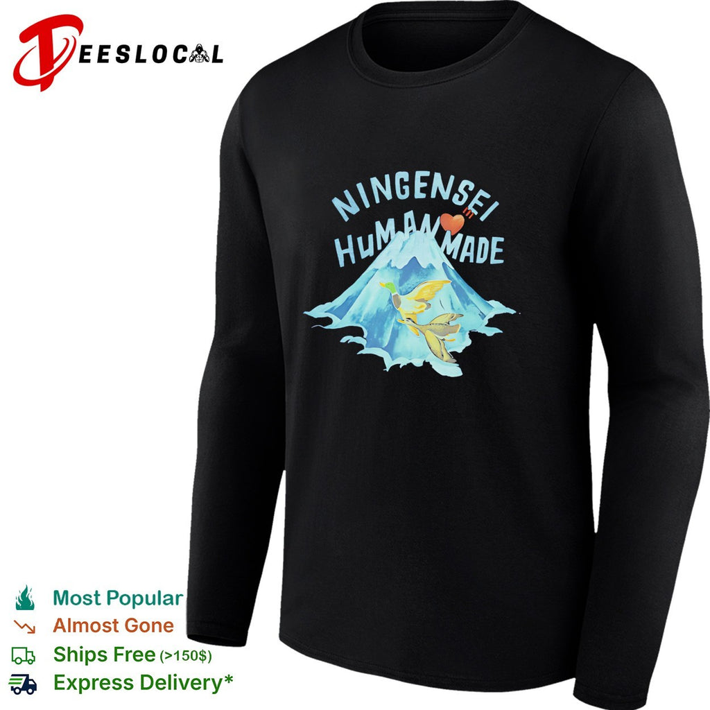 Human Made Ningensei mountain geese ducks Japanese shirt