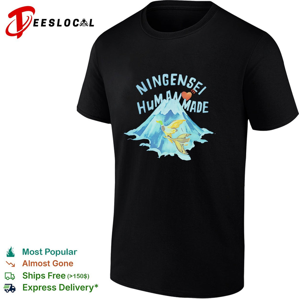 Human Made Ningensei mountain geese ducks Japanese shirt