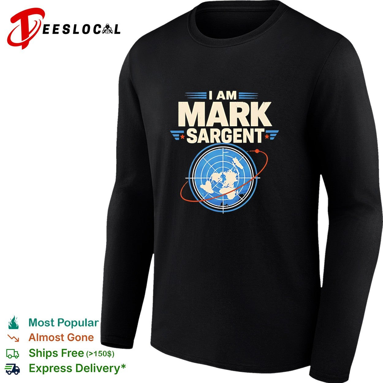 I Am Mark Sargent Flat Earth Map Conspiracy Theory vintage shirt