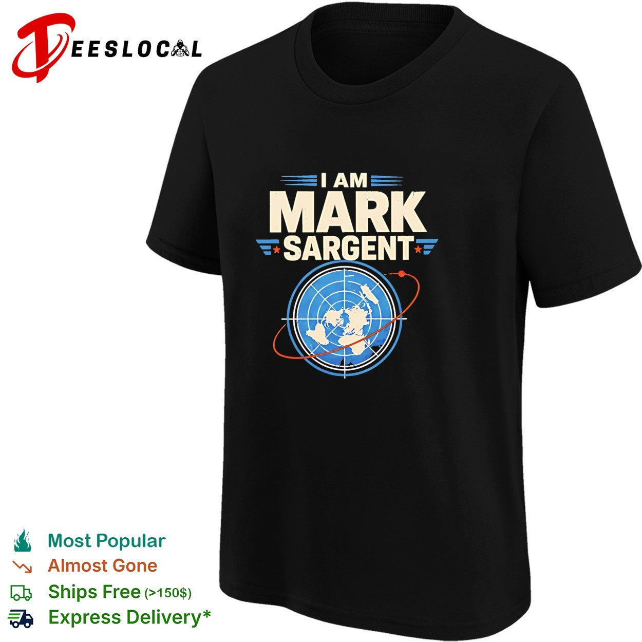 I Am Mark Sargent Flat Earth Map Conspiracy Theory vintage shirt