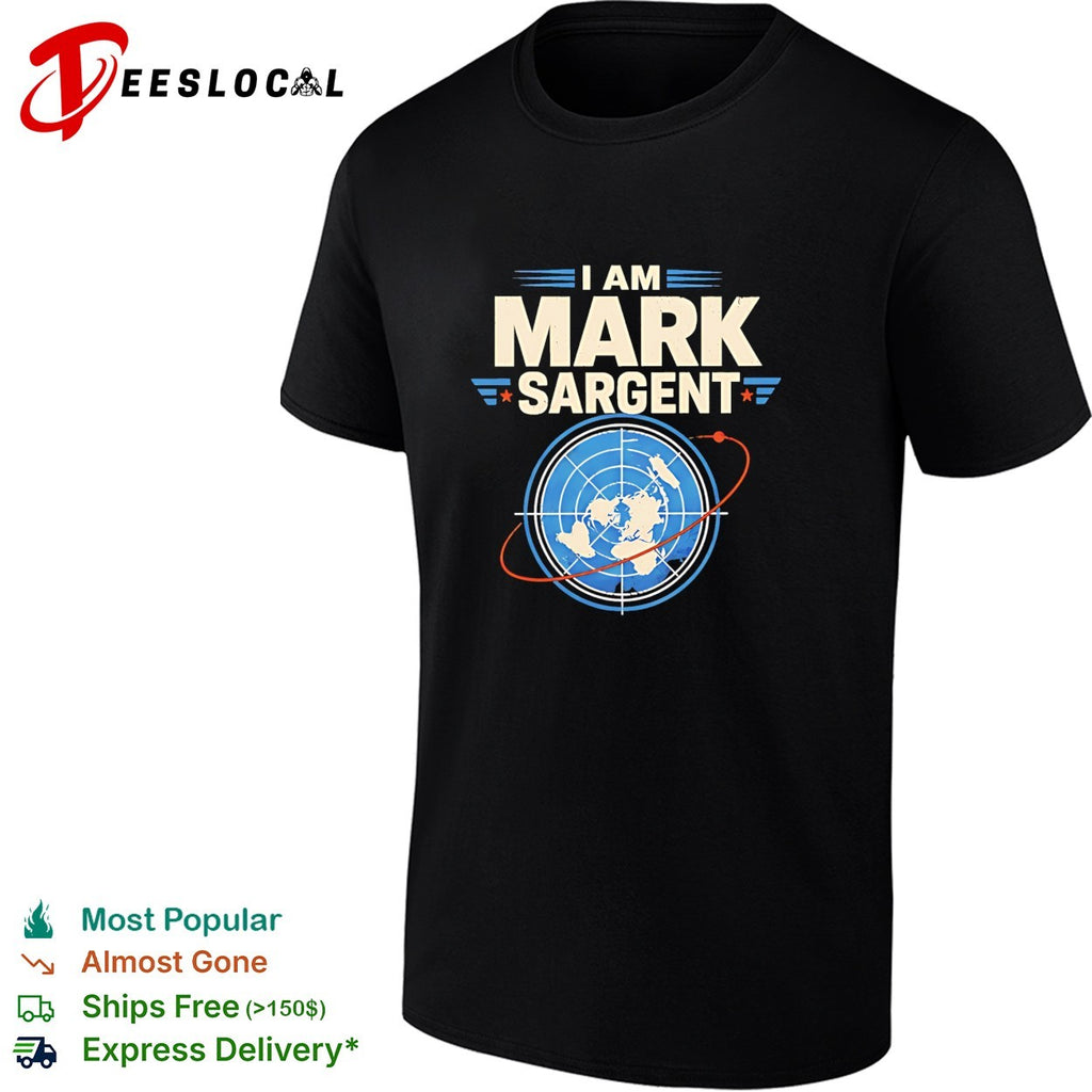 I Am Mark Sargent Flat Earth Map Conspiracy Theory vintage shirt