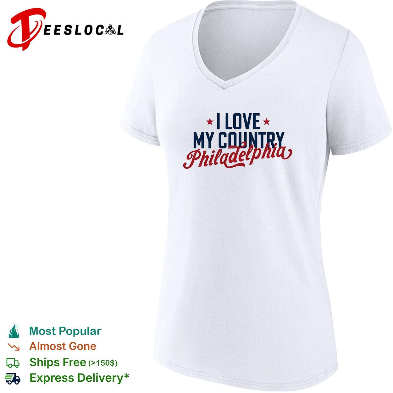 I Love My Country Philadelphia basic shirt
