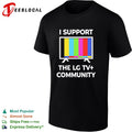 I Support The LG TV plus Community LGBTQ funny shirt