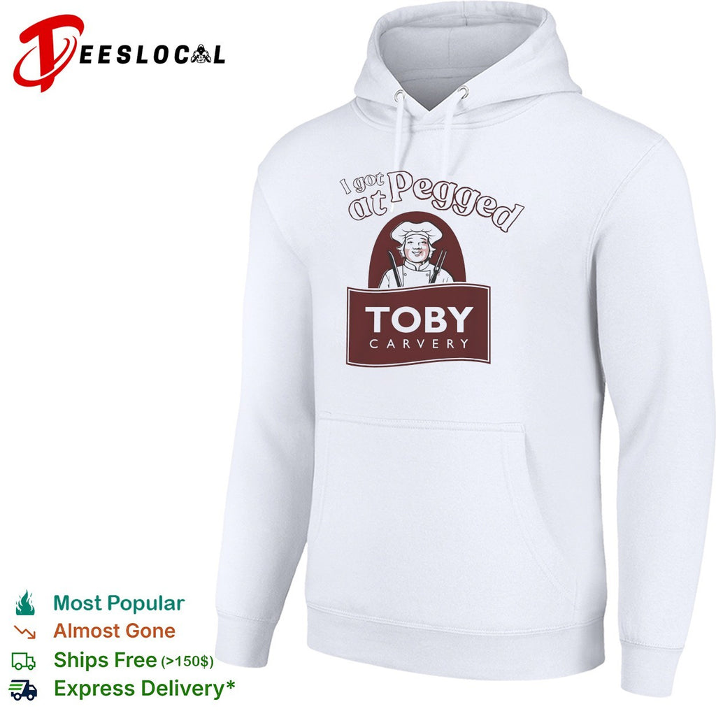 I got pegged at Toby Carvery chef mascot shirt
